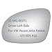 JZPOWER Side Mirror Glass for Volkswagen VW Passat Jetta Rabbit GTI Eos R32, Driver Lift Side LH Replacement Rearview Flat Glass, Non Heated Including Adhesive