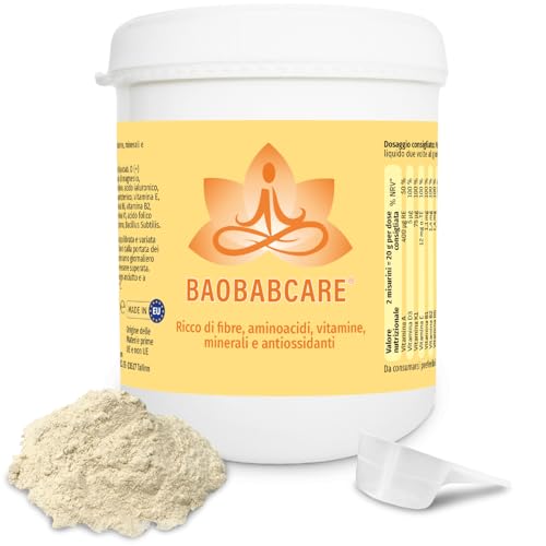 BAOBAB CARE 400 g polvo con Bacillus Subtilis apoya su defensa inmune y promueve un buen estado de ánimo vegano (400 g (1 unidad)