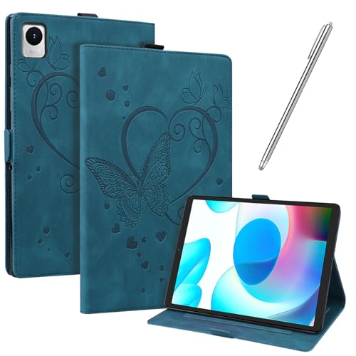JayModCase Funda para OPPO Realme Pad Mini 8,7 Pulgadas, PU Protectora Carcasa con Función de Soporte, Ángulo de Pie Ajustable (Azul)