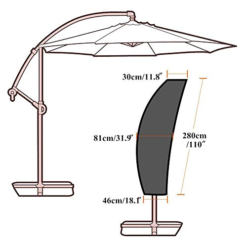 SYLC Copertura per Ombrellone, Fodera Protettiva