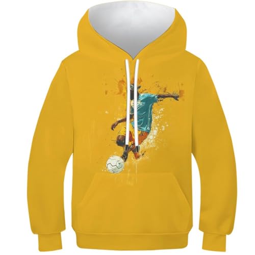 Sweat-shirt football 3D le cadeau idéal pour garçon et fille passionnés de foot 10-12Y