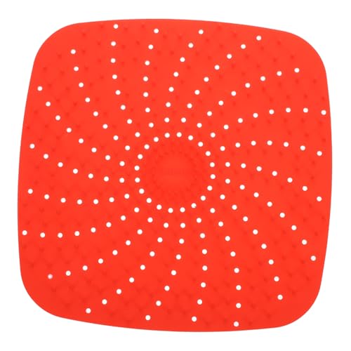 OUNONA Alfombrilla para Freidora de Aire Reutilizable de Silicona Perforada Resistente al Calor Antiadherente y Fácil de Limpiar Accesorio Práctico para Cocina y Ahorro de Horno
