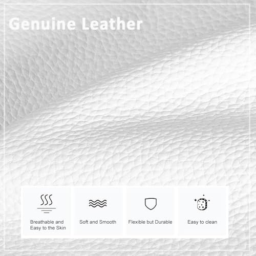 befen White Genuine Leather Crossbody Purse for Women, Woman Small Crossbody Shoulder Bags Travel Purses with Built in RFID Wallet by befen - Image 4