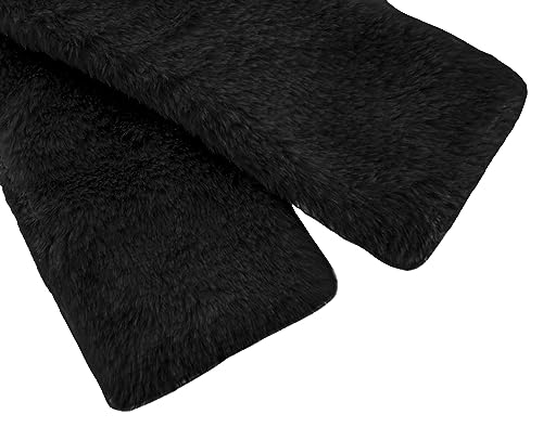 Image of Lilax Girls Cozy Faux Fur Long Sleeve Crew Neck Dress Coat
