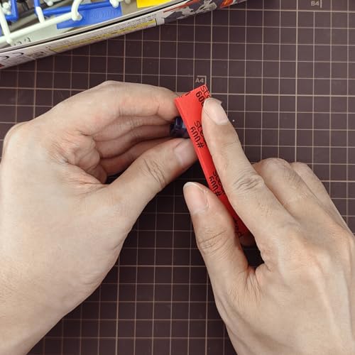 stedi Schleifschwamm für Modell Gundam Building, 3 mm Hobby-Modellwerkzeuge, Handschleifblock, wasserdicht, nass und trocken, wiederverwendbar, Körnung #400#600#800, 30 Blatt