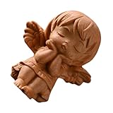 Objet décoratif élégant : cette figurine sert d'objet décoratif élégant, reflétant votre goût raffiné et ajoutant une touche de sophistication à votre décoration. sculpture en bois sculpté, statue d'ange