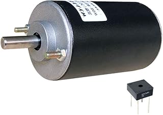 51MM 220V DC Motor Micro Lathes CW CCW Low Noise Grinding Drilling Polishing 3000/6500RPM 40-80W - (Speed(RPM): 6500/ Voltage(V): 220V DC)