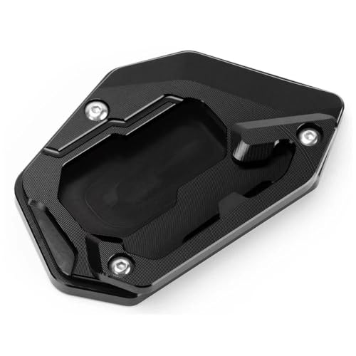オートバイ用アルミキックスタンド フットサイドスタンド延長パッドサポートプレート に適合するF750GS用拡大(Black 2)
