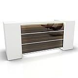 Korpus: Weiß Front: Zebrano Hochglanz