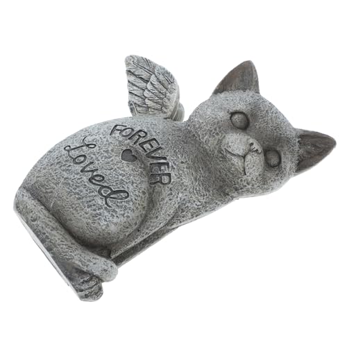 Alipis Statuetta Commemorativa Per Animali Domestici Da Giardino Per Memoriale Di Cani e Gatti Decorazione Per Esterni e Giardino Elegante Monumento Del Tuo Zampe