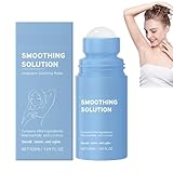 50ml Smoothing Solution Ingrown Hair Treatment,Roll-On Soothes Razor Gegen Eingewachsene Haare,After Shave Serum Schnelle Pflege für Achseln, Intimbereich und Empfindliche Haut