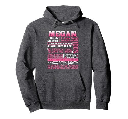 Megan Name Shirt Personalized Megan First Name Pullover Hoodie