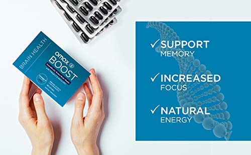 Omax Boost Alpha Gpc Brain Health Supplement With Omega 3 Dha +, Memory, Focus, Performance, Mood, Immunity, Aging | 60 Softgels #TOP3