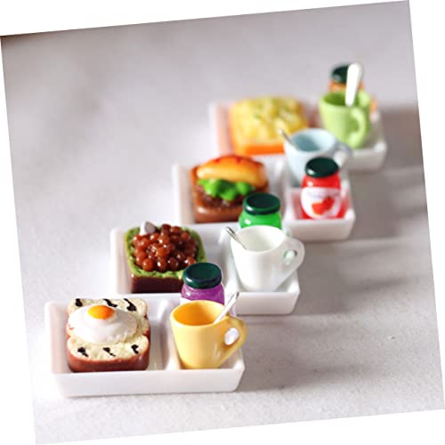 SAFIGLE 15 Conjuntos De Comida Simulada Casa De Bonecas Em Miniatura Mini Brinde Decoração De Casa D