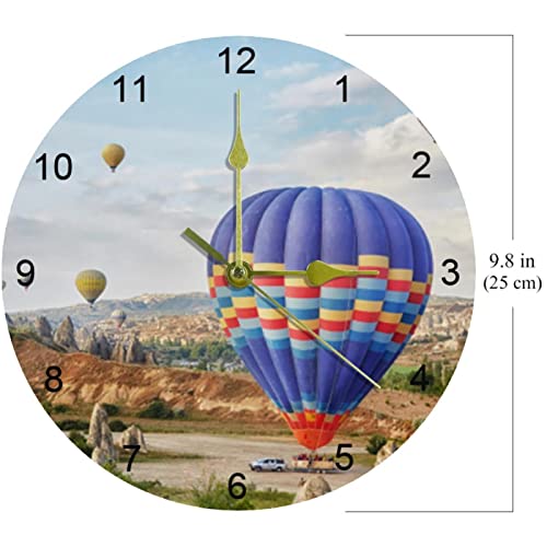 Horloge murale silencieuse montgolfière, le cadeau idéal pour une maison