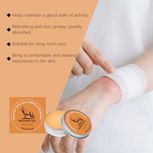 Wolf Neuro Balm Massage Gel for Nerve Relief, 50g Pack of 2 - 3