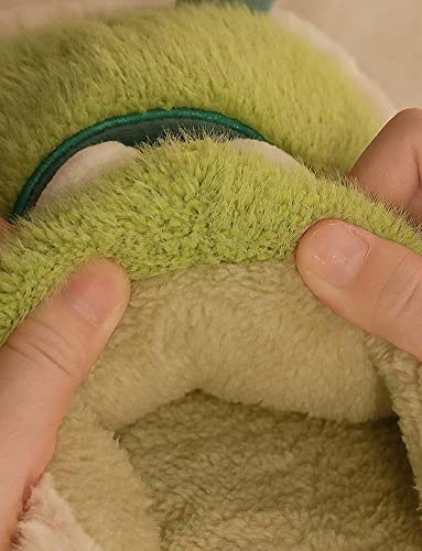Women Winter Warm Frog Slippers Cartoon Animal Cozy Soft Plush Home Shoes Indoor Outdoor2