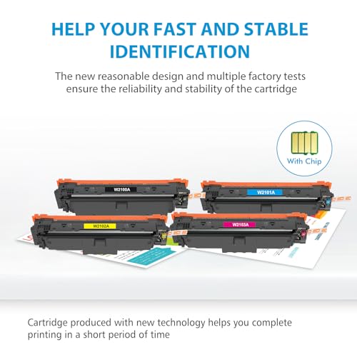 210A Toner Cartridges 4-Pack Set Compatible for HP 210 210X with Chip by FIREINK - Used condition - Image 6
