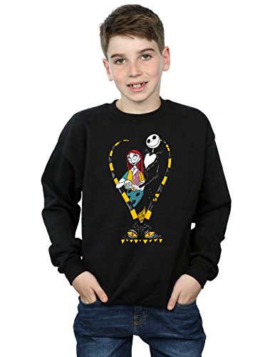 Disney Boys Nightmare Before Christmas Jack And Sally Love Sweatshirt 5-6 Years Black