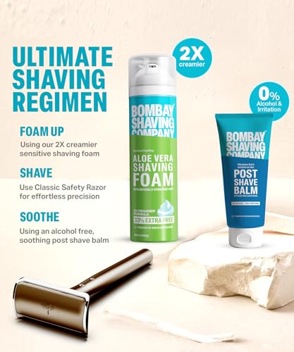 Bombay Shaving Company Classic Safety Razor For Men | Gifts For Men | Double Edge Safety Razor with Metal Handle