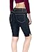 Women's Stretchy Denim Bermuda Short B22881X Black 14