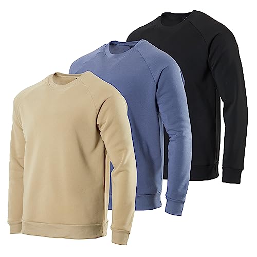 Real Essentials Mens Fleece Crew Pullover - Set 7, Xl #TOP21