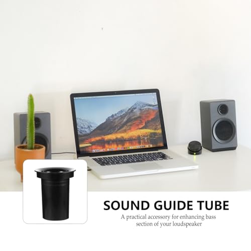 Tubo guía de sonido del subwoofer plástico SHINEOFI para salida de graves de altavoz 6