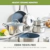 GreenPan Treviso 10 Piece Cookware Set, Non-Toxic PFAS-Free Stainless Steel Ceramic Nonstick Coating, Induction Suitable, Pots, Pans Lids, Sauté & Saucepans, Multi Clad, Dishwasher & Oven Safe #1