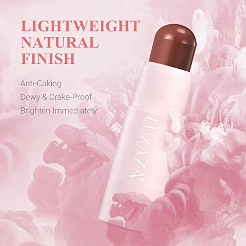 Luxaza Cream Blush Stick Makeup For Cheeks, Natural Matte Lip And Cheek Makeup Stick Wand For Mature Skin, Lightweight Dewy Finish Creme Blush For Girls And Women, Blush (Matte) #02B Fall-Leaves #TOP3