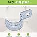 Select 30 Pack Lighting 1 Hole 1-1/2 Inch Rigid Pipe Straps for EMT, Heavy-Duty Zinc-Plated Steel Clips with Reinforced Rib, Conduit Strap for Pipes, Cables, and Tubes, Snap-On Installation