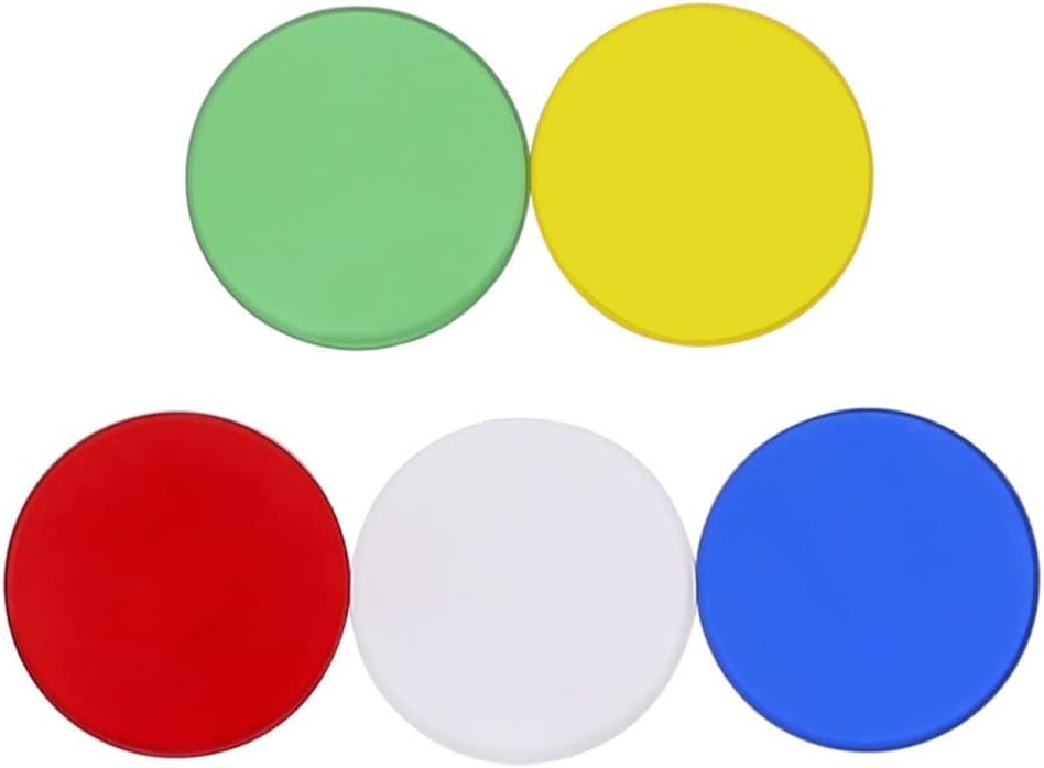 Lab Consumables 1pcs 32mm/35mm Optical Color Filter Blue Green Yellow Red Transparent Glass White Forested Filter for Biological Microscope Lens Adapter (Color : 32mm Blue)