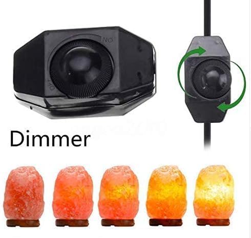 SCOMX Himalayan Salt Lamp Cord, Dimmer Switch,Christmas Bulb,Salt Lamp Cord with Dimmer Control and Base Assembly,5 Feet,E12 Base for Himalayan Salt Lampsand with six Free 7-15W Bulbs for Salt Lamp (2pack) photo 5