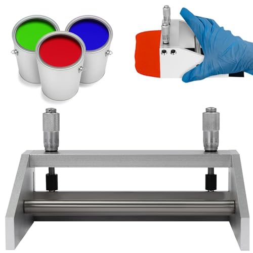 Micrómetro aplicador de revestimiento para preparación de película húmeda, grosor ajustable de 0 a 3500 μm, ideal para evaluaciones de revestimiento de cuchillas de laboratorio