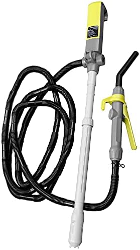TERA PUMP TREP03-TXL Multipurpose Powered Liquid Transfer Pump, 110V AC / 12V DC, 2.9 GPM, 10-ft Discharge Hose (Great for Gas Diesel/Kerosene and more)