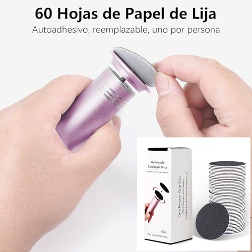Lime électrique pour pieds durs appareil anti-callosités rose - 6