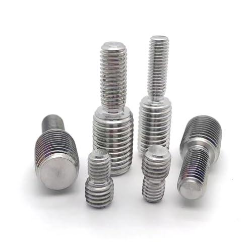 1/2/5pcs Thread Adapter Male to Male Bolt M3 M4 M5 M6 M8 M10 M12 M14 M16 to M20 304 Stainless Steel Double Head Transfer Screw Bolt Full Thread (Size : 2pcs M8x25-M14x25)