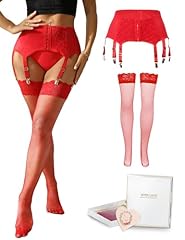 2- Red Garter+ Stocking+ Box