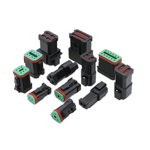 Connecteur automobile E005 noir mâle femelle DT04-2P-E005 à boîtier plat de 2 à 12 broches