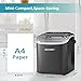 EUHOMY Countertop Ice Maker Machine with Handle, 26lbs in 24Hrs, 9 Ice Cubes Ready in 6 Mins, Auto-Cleaning Portable Ice Maker with Basket and Scoop, for Home/Kitchen/Camping/RV. (Black)