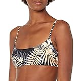Billabong Damen Safari Nights Skinny Mini Crop Top Bikini, Black Pebble, Small