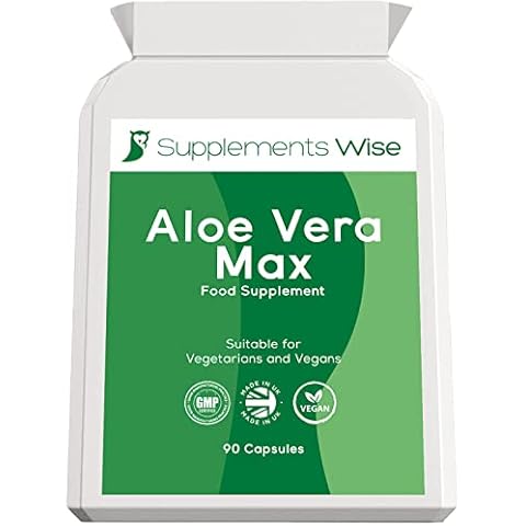 Aloe Vera Complex - 90 Capsules - Colon Cleanse and Flush - Gentle, Effective Aloe Vera Tablets for The Body - Powerful Natural Ingredients Including Garlic, Ginger and Wild Yam - High Strength Detox Cover
