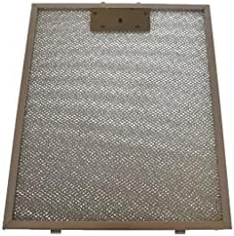 Yourspares Cooker Hood Metal Grease Filter (Silver, 320 x 260mm) Distance between front release points: 45mm - Distance either side of front release points: 100mm - Release point length: 7mm - Distanc