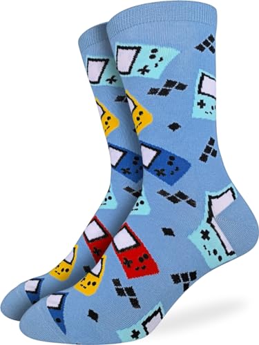 Good Luck Sock Men's Handheld Game Console Socks, Adult, Shoe Size 7-12