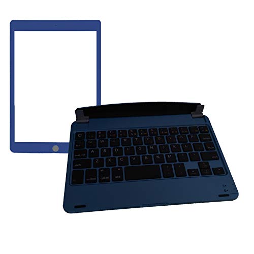 iPad Mini Bluetooth Keyboard with Matching Metalic Screen Protectory - Blue