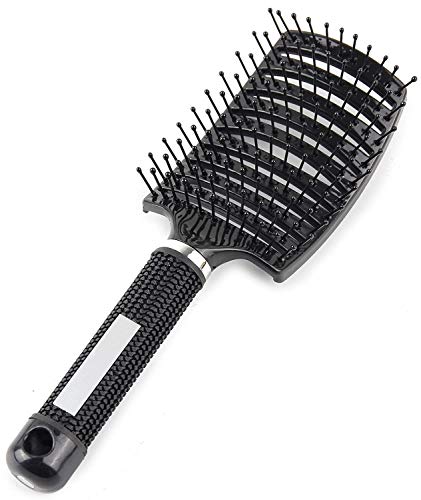 Vented Styling Hair Brush Barber Hairdressing Styling Tools Hair Massage Brushes Detangling Brush, Pain Free Detangler Hair Brushes Detangling Comb for Afro America