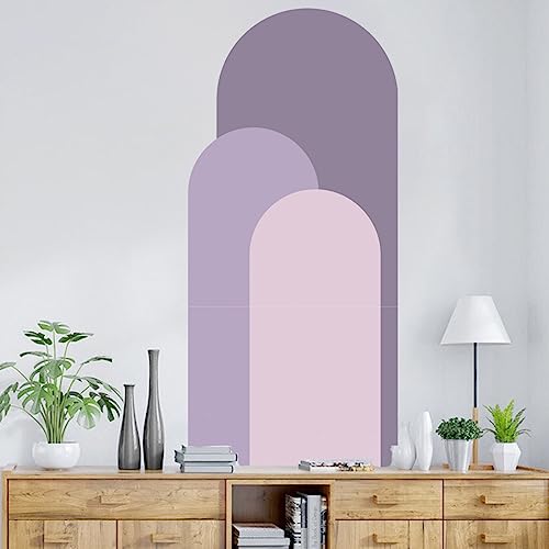 Décoration murale sans perçage via ce sticker mural géométrique arqué