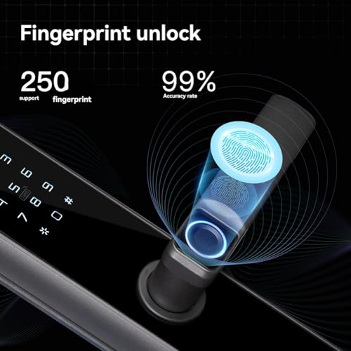 Serrure connectée ZigBee Tuya à code et empreinte pour porte intérieure - 7