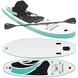 tectake® Tavola SUP Gonfiabile 288 cm, Sedile Kayak, 200 kg, Antiscivolo
