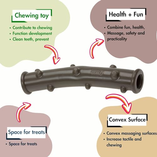 ECOMFY Olive Eco Chew Toys For Dogs | Dental Stick 12.5cm| Dog Toys For Boredom| Eco-Friendly Dog Chew Toy - Long-Lasting Fun | Dog Teething Toys | Dental Health, Sustainable Playtime - Image 4