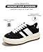 Project Cloud Platform Sneakers for Women - Lightweight Memory Foam Insole Womens Sneakers - Non-Slip Fashion Sneakers for Women Footwear - Women's Fashion Platform Shoes (Nita, Black, 9)